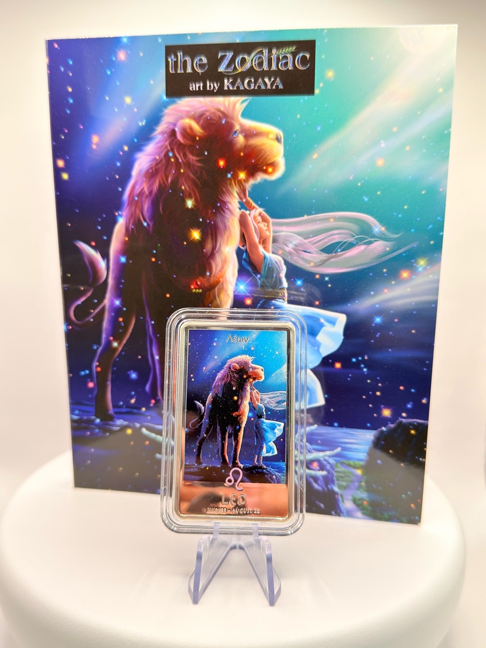 Niue 2011 Kagaya Zodiac Series Leo 1oz Silver Proof Coin Bar